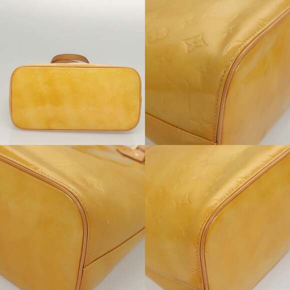 LOUIS VUITTON Monogram Vernis Houston Hand Bag Beige M91004 - Picture 10 of 13